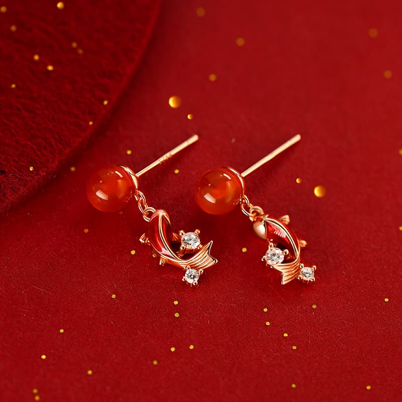 Серьги ONEKISS Синтетический кубический цирконий золотые покрытые медные глазурные серьги для женщин - изображение 3