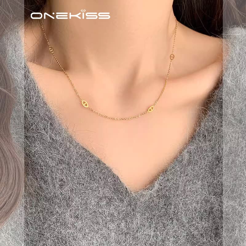 Ожерелье ONEKISS Титановая сталь Цепочки и ожерелья Женские - изображение 4