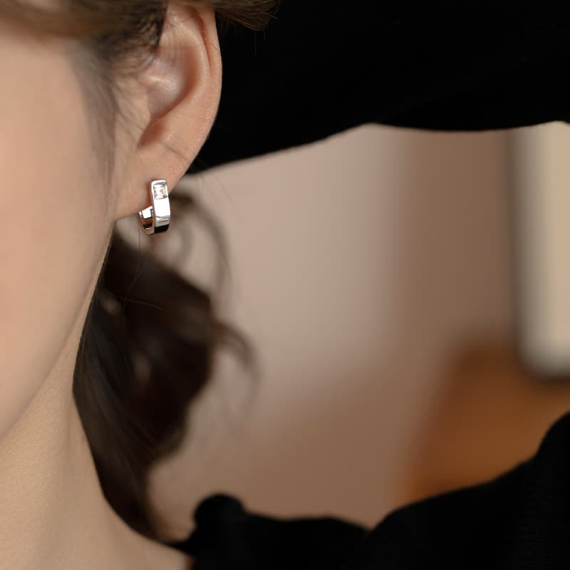 Серьги ONEKISS Серьги из покрытого золотом медного кубического циркония женские - изображение 2