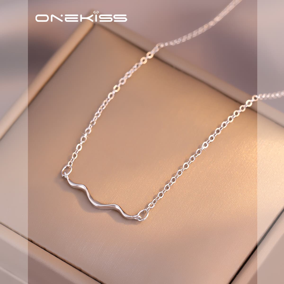 Ожерелье ONEKISS Золото Покрытый Медный Цепочки и ожерелья Женские - изображение 4