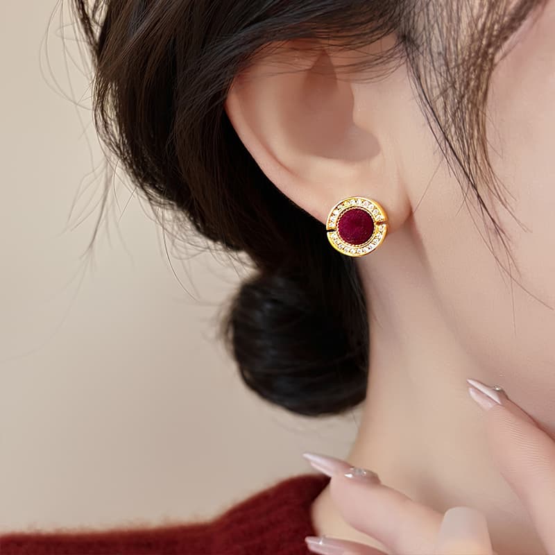 Серьги ONEKISS Синтетический кубический цирконий золото с покрытием медные шерстяные серьги для женщин - изображение 5
