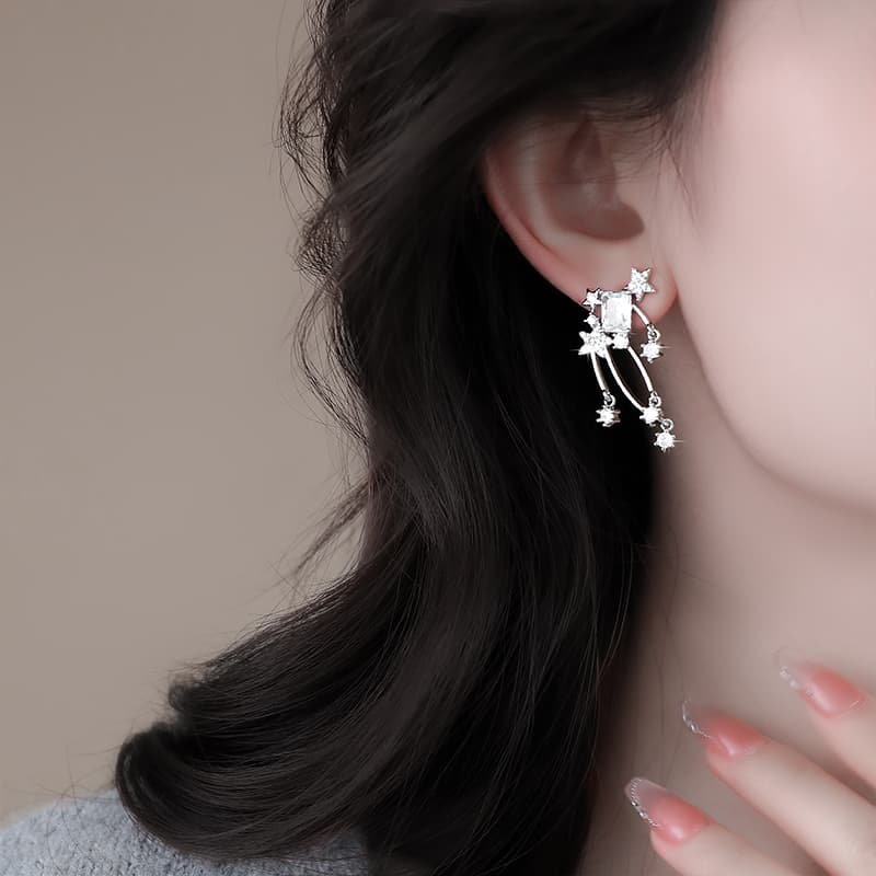 Серьги ONEKISS Серьги из латуни с синтетическим кубическим цирконием Женские - изображение 3