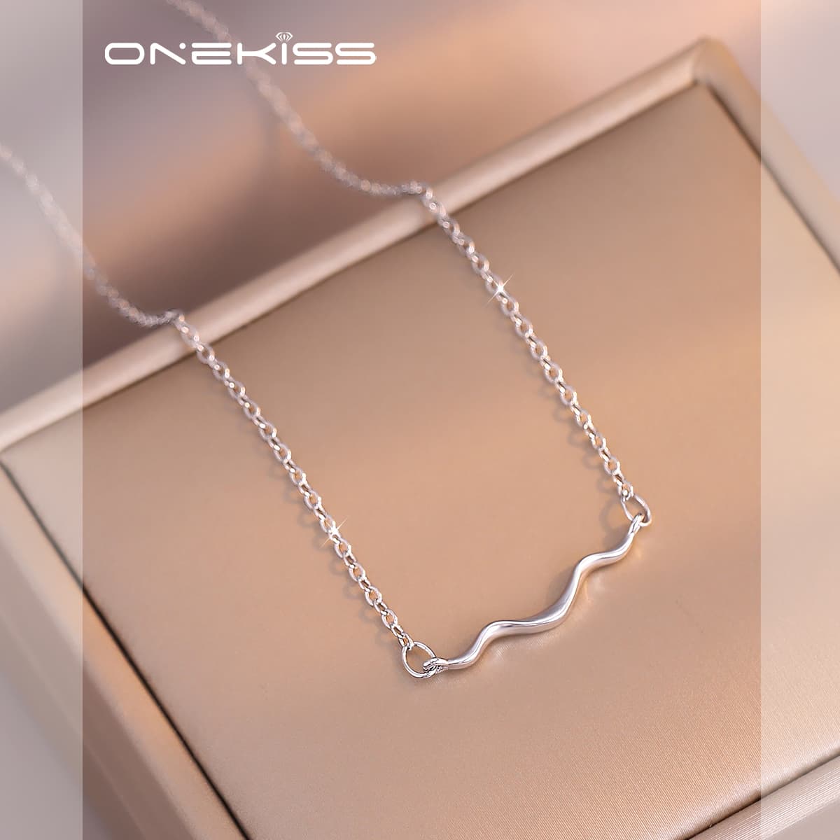Ожерелье ONEKISS Золото Покрытый Медный Цепочки и ожерелья Женские - изображение 5