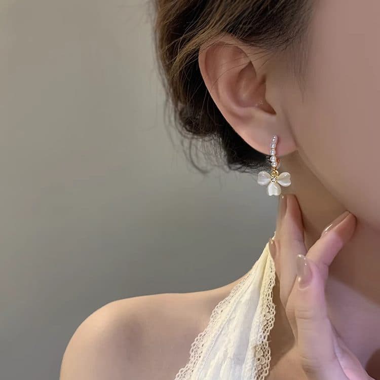 Серьги ONEKISS Синтетический кубический цирконий стекло покрытие золотом медь искусственный жемчуг серьги для женщин - изображение 7