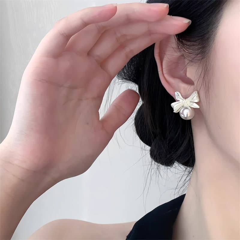 Серьги ONEKISS Серьги с покрытием из медного золота имитация жемчуга женские - изображение 6