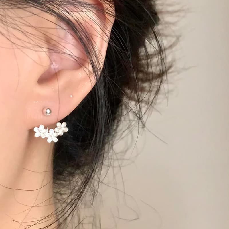 Серьги ONEKISS Золото Покрытые Медный 999 Серебряная игла Серьги с серебром примерно 0,045G Женские - изображение 6