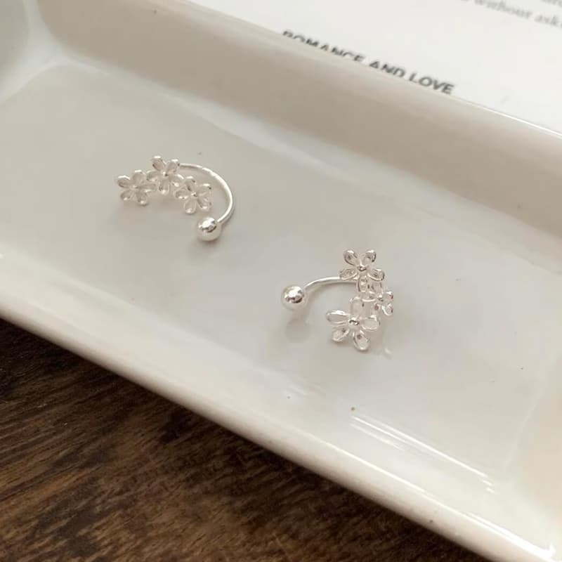 Серьги ONEKISS Золото Покрытые Медный 999 Серебряная игла Серьги с серебром примерно 0,045G Женские - изображение 3