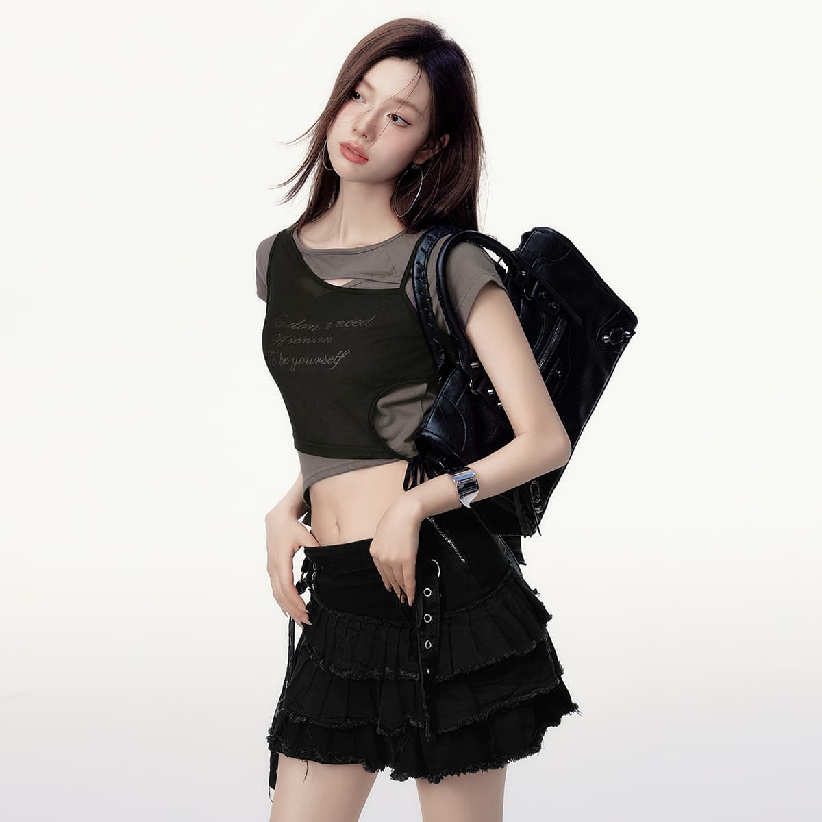 Футболка EPTISON Dreamcore Fantasy Summer Mesh Patchwork Tee - изображение 5