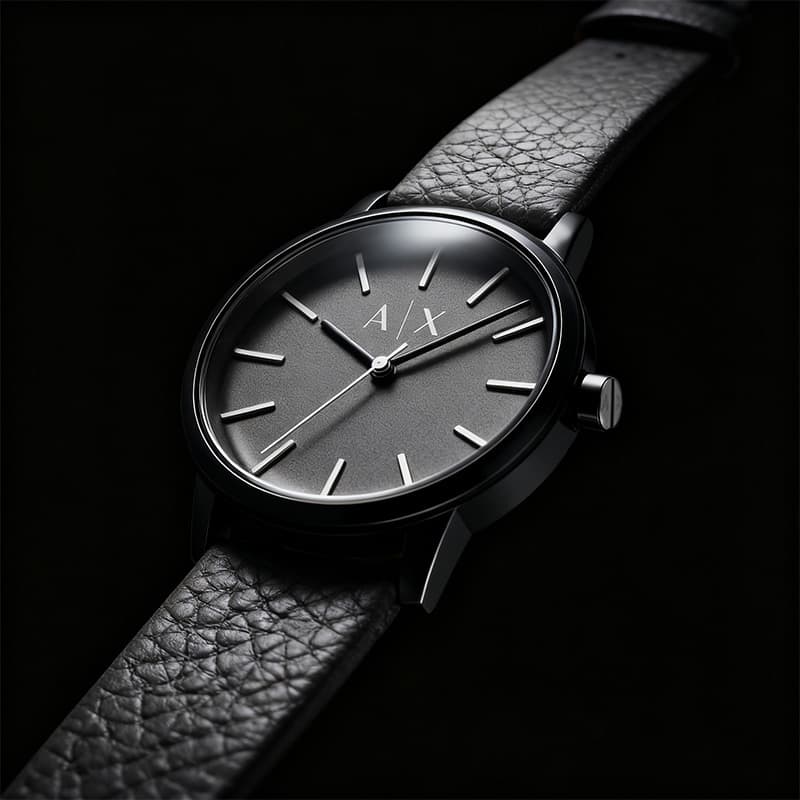 Механические часы ARMANI EXCHANGEAE Часы с ремешком на запястье кварцевый механизм кожаный ремешок серый циферблат мужские часы - изображение 6