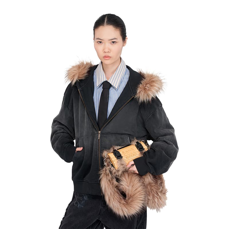 Куртка FENG CHEN WANG С капюшоном Куртка Женские - изображение 4