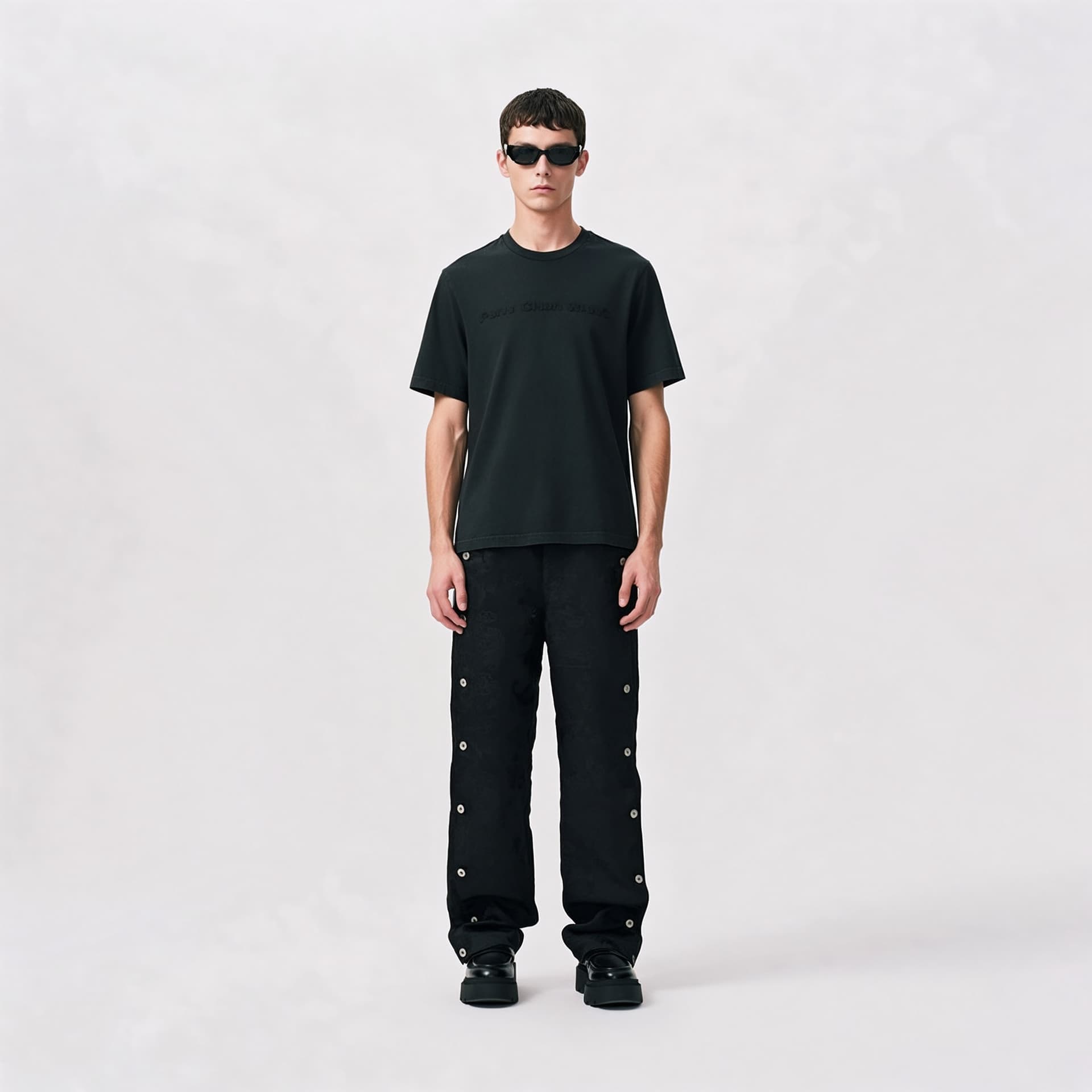 Футболка Feng Chen Wang SS24 T Рубашка Унисекс Черная - изображение 3