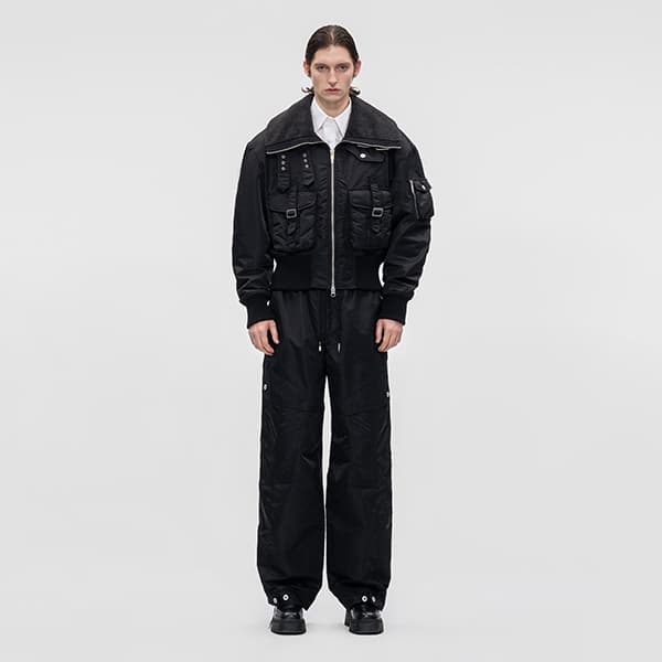 Зимняя куртка пуховик Feng Chen Wang AW24 Хлопковый пуховик Мужской Черный - изображение 3
