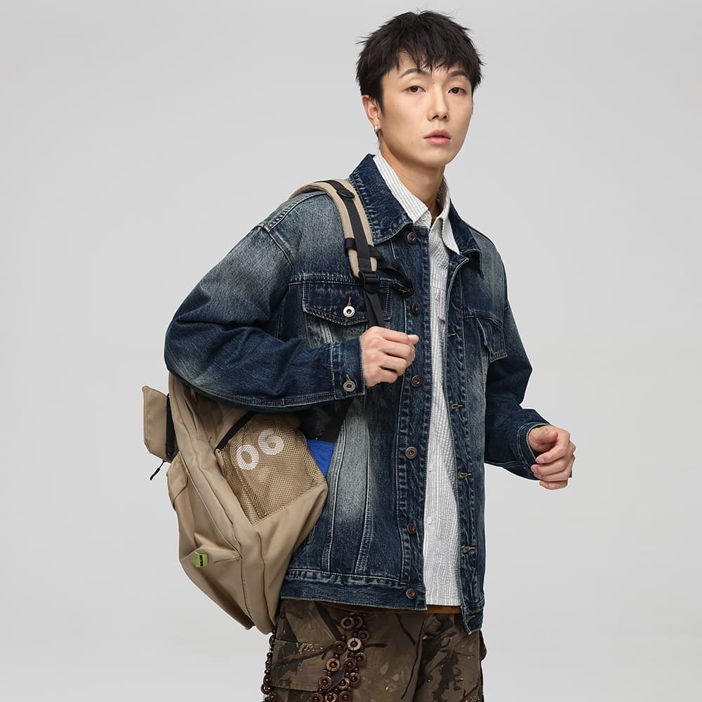 Джинсовая куртка JASONWOOD Denim Busy Series Jacket Gem Blue - изображение 5
