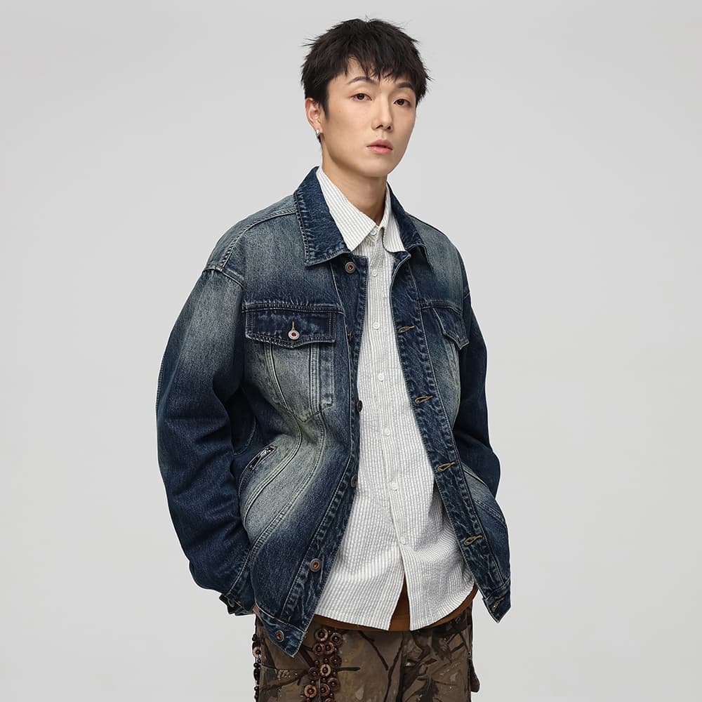 Джинсовая куртка JASONWOOD Denim Busy Series Jacket Gem Blue - изображение 8
