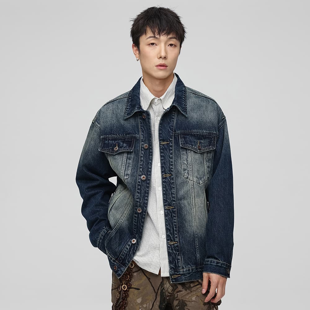 Джинсовая куртка JASONWOOD Denim Busy Series Jacket Gem Blue - изображение 9