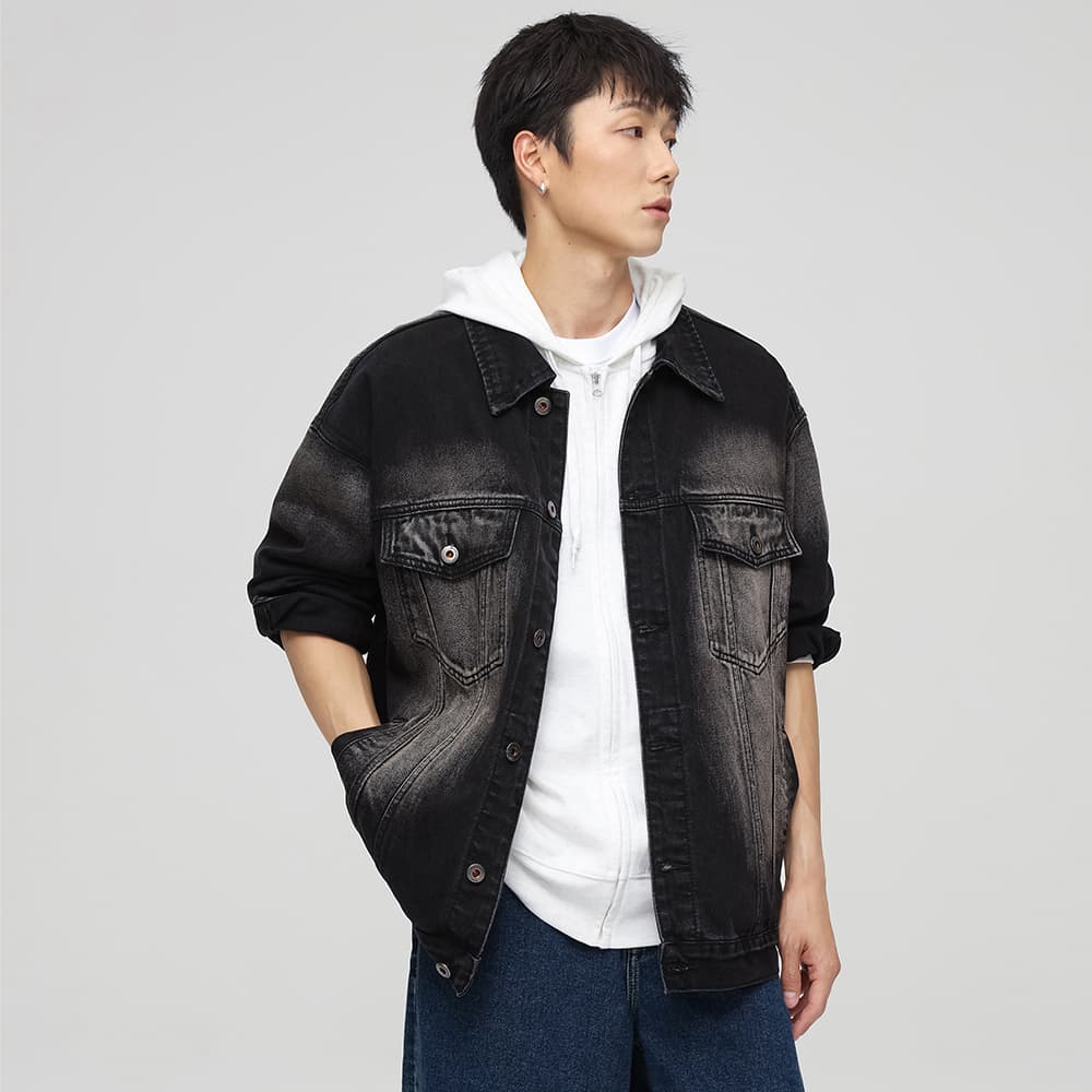 Джинсовая куртка JASONWOOD Denim Jacket Black - изображение 6