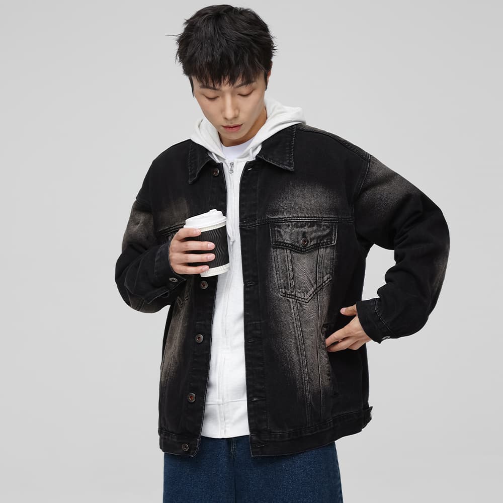 Джинсовая куртка JASONWOOD Denim Jacket Black - изображение 5