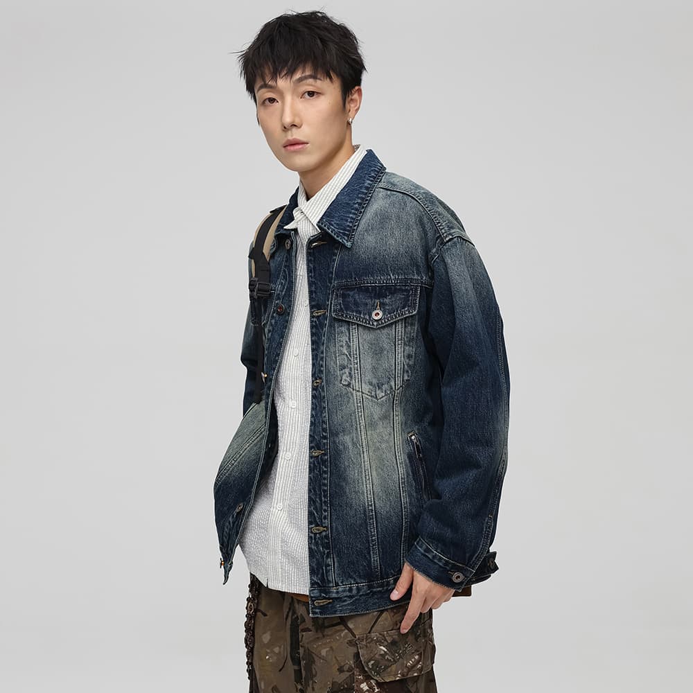 Джинсовая куртка JASONWOOD Denim Busy Series Jacket Gem Blue - изображение 6