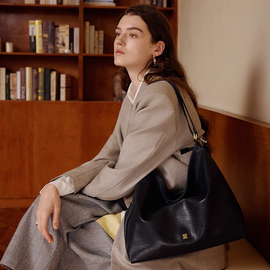 Рюкзак ELLE Сумка из синтетической кожи сумка через плечо большая женская серый черный - изображение 4