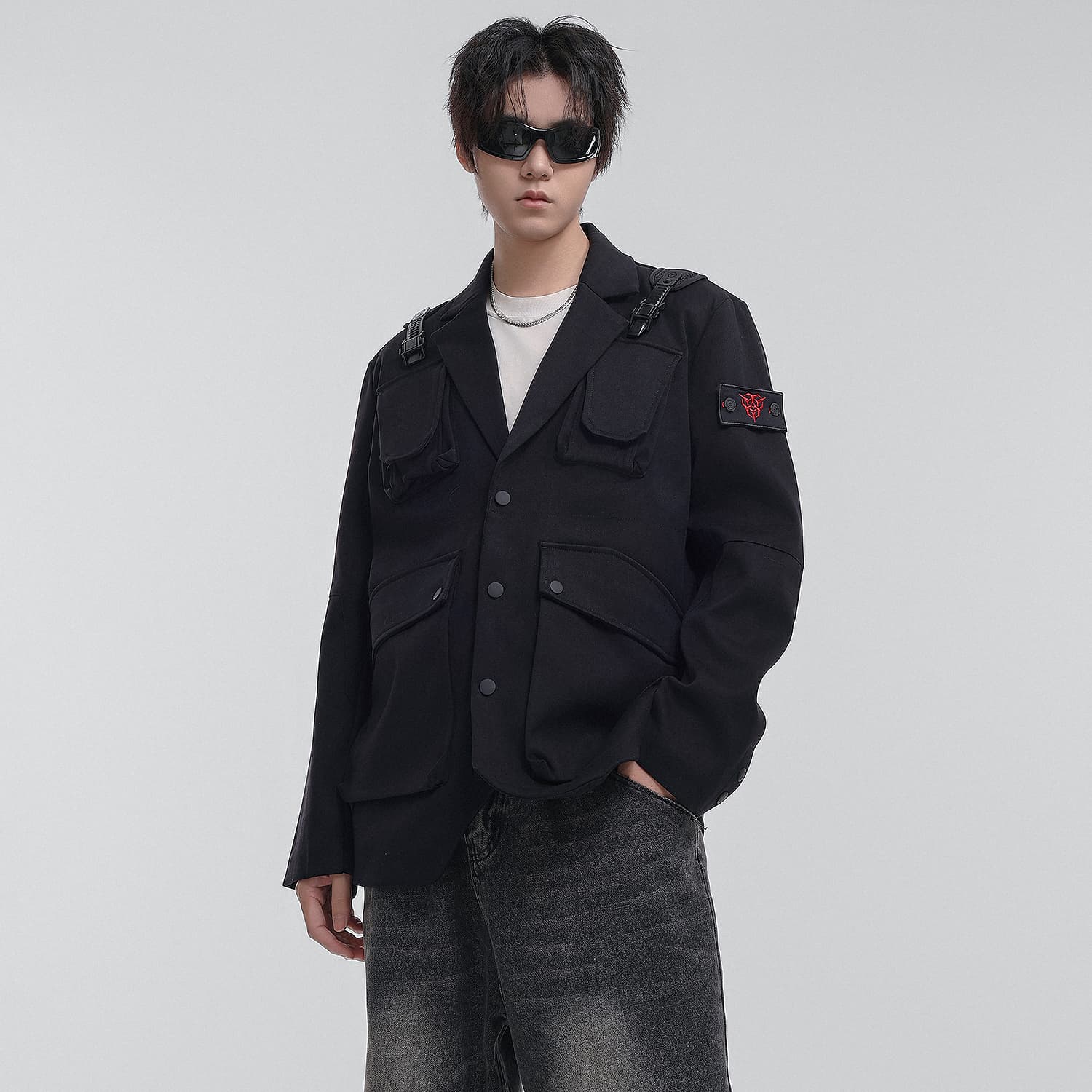 Пиджак VIP Urban Techwear Collection Бизнес-костюм мужской черный - изображение 7
