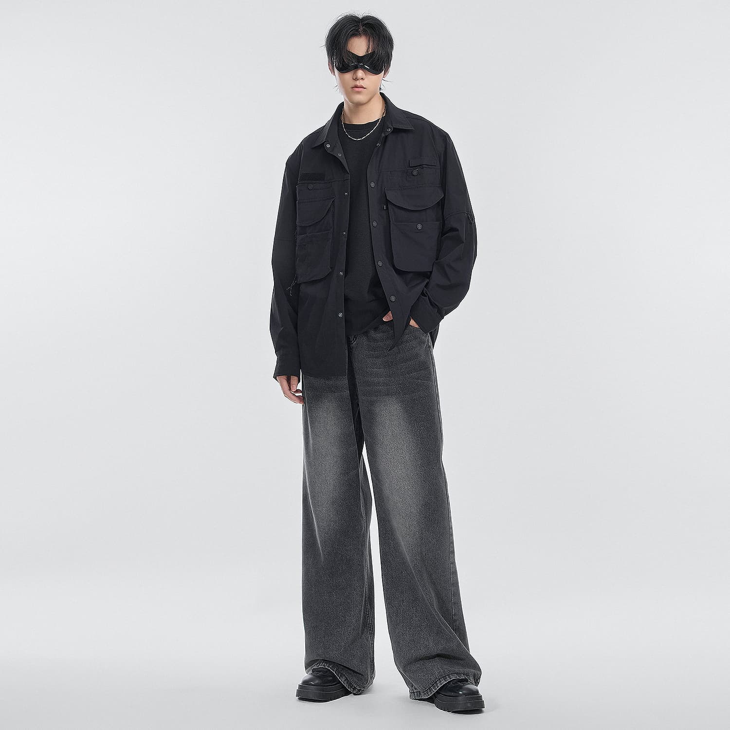 Рубашка VIP Urban Techwear Collection Рубашка Мужской Черный - изображение 3
