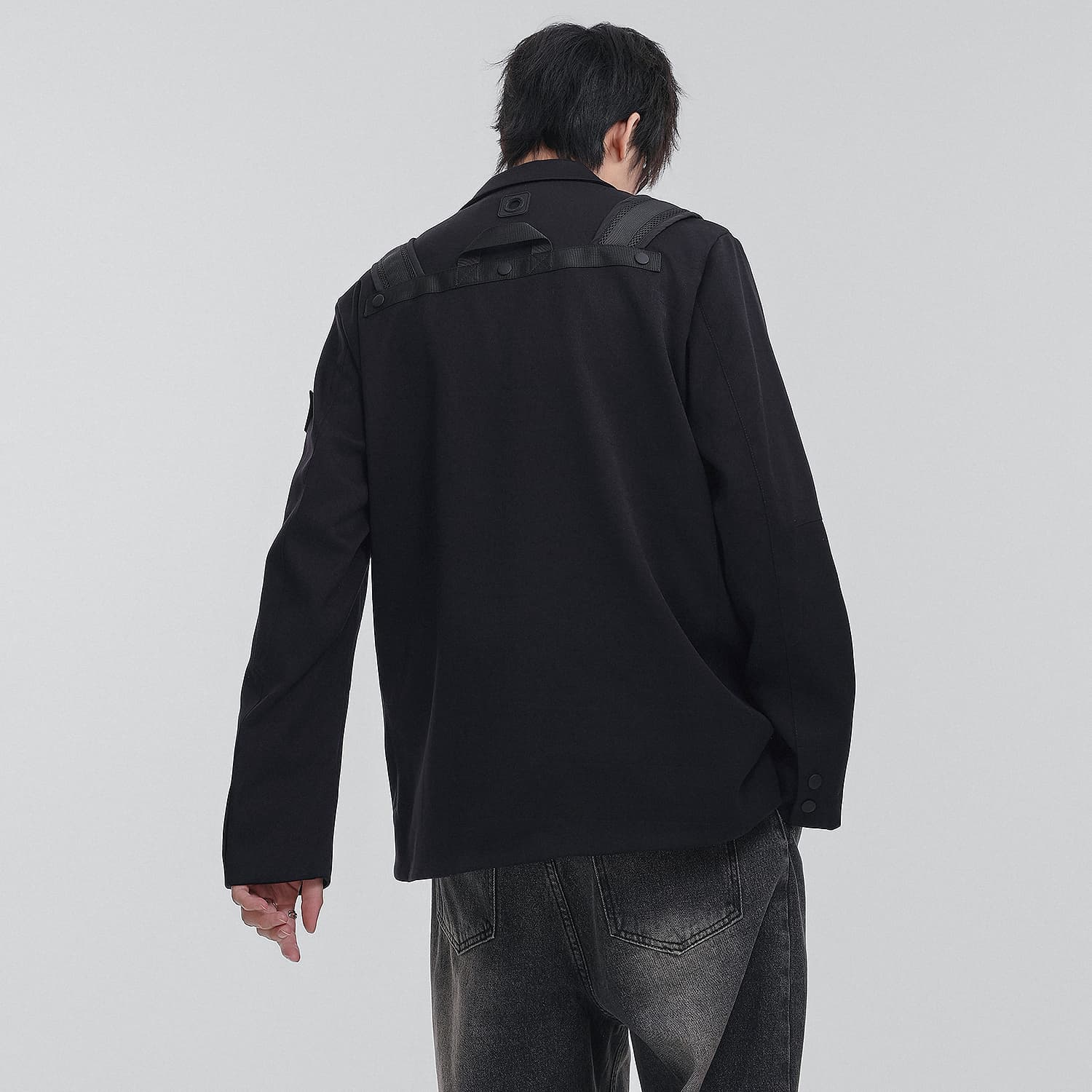 Пиджак VIP Urban Techwear Collection Бизнес-костюм мужской черный - изображение 8