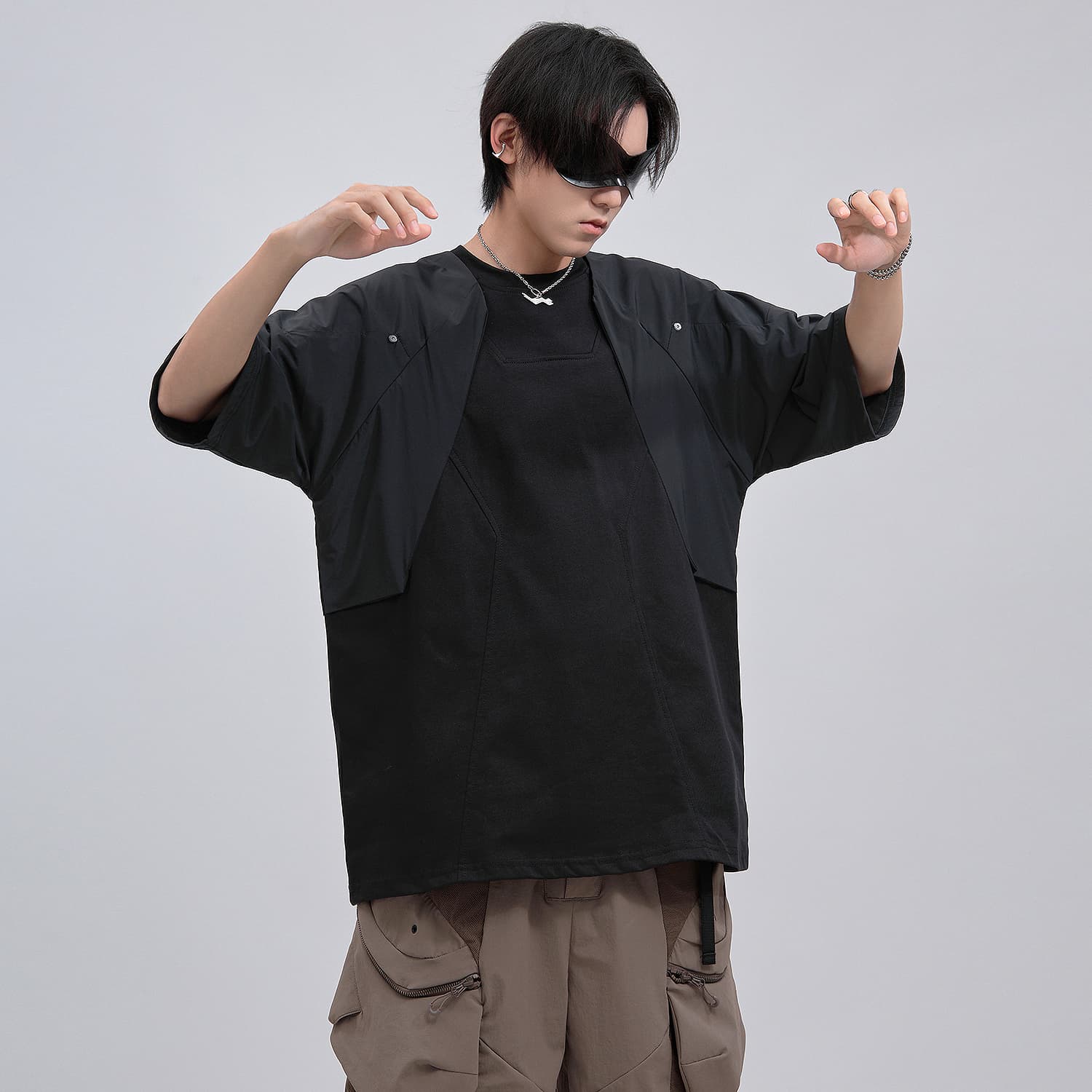 Футболка VIP Urban Techwear Collection Мужские T-рубашки - изображение 7