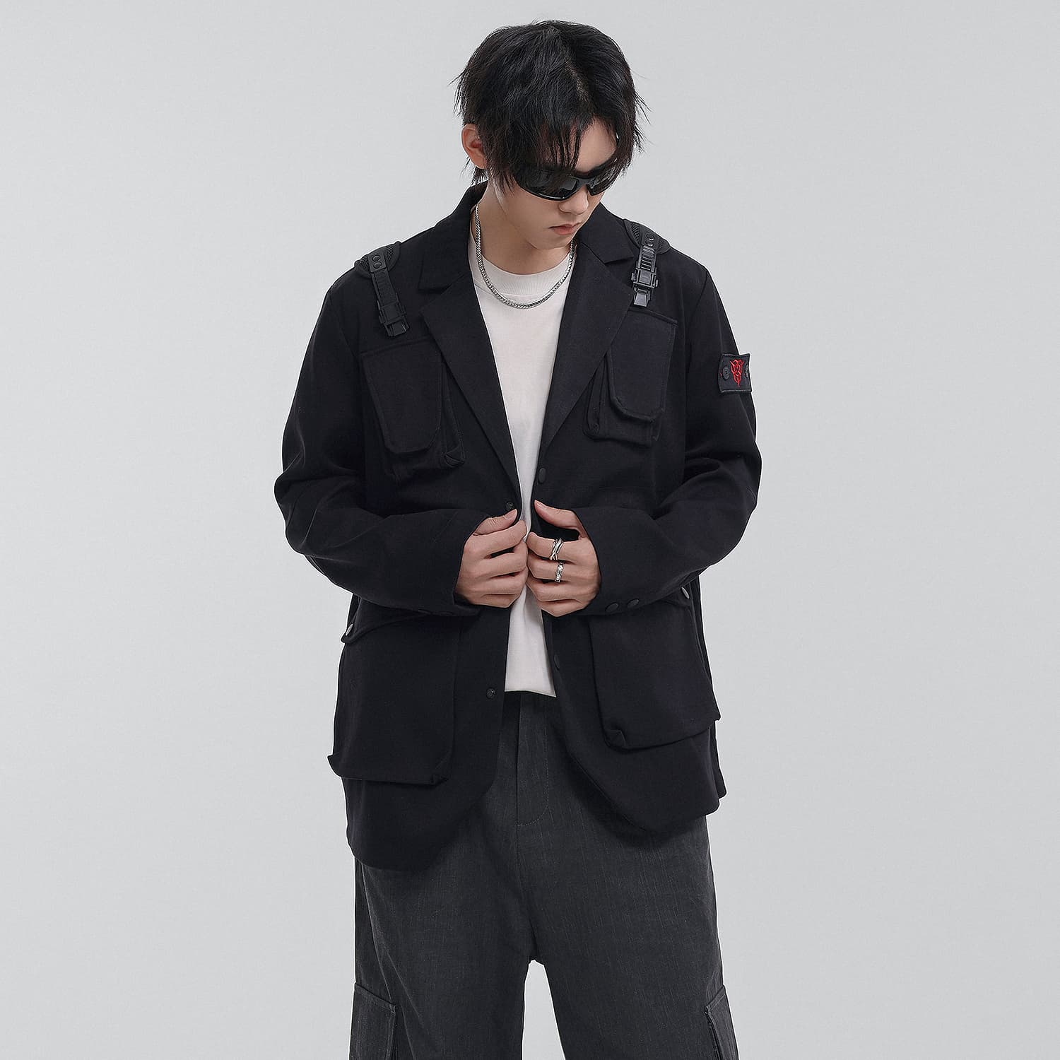 Пиджак VIP Urban Techwear Collection Бизнес-костюм мужской черный - изображение 6