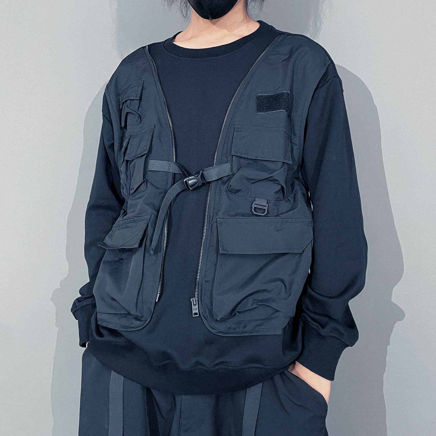 Худи VIP Urban Techwear Collection Черный Унисекс Толстовка - изображение 4