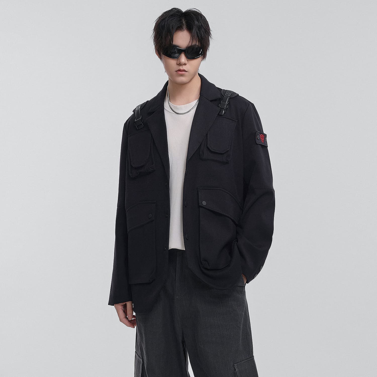 Пиджак VIP Urban Techwear Collection Бизнес-костюм мужской черный - изображение 5