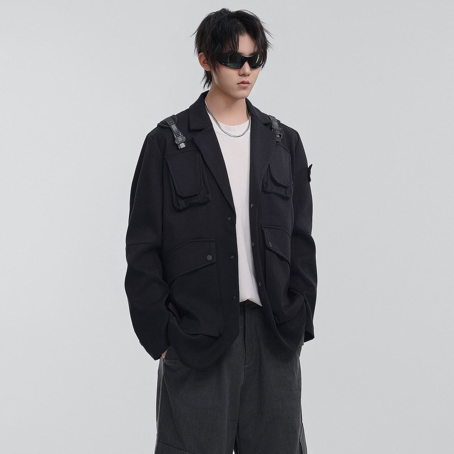 Пиджак VIP Urban Techwear Collection Бизнес-костюм мужской черный - изображение 4