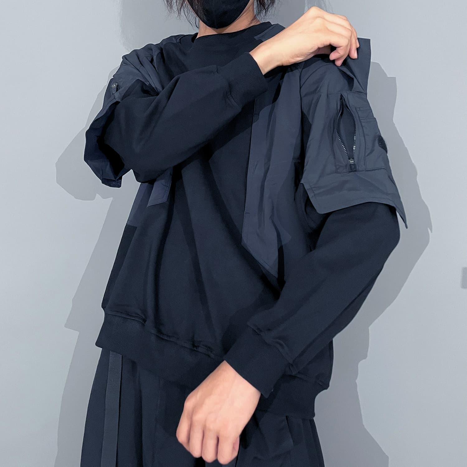 Худи VIP Urban Techwear Collection Черный Унисекс Толстовка - изображение 5