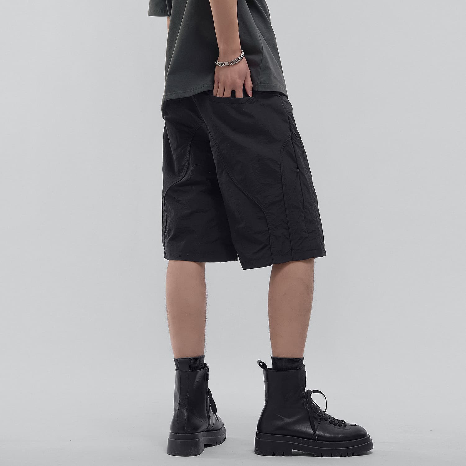 VIP Urban Techwear Collection Шорты карго Мужской Черный - изображение 7