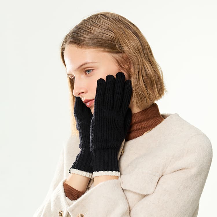 ELLE 100% овечья шерсть исключая дополнительную ткань пальцевые женские - изображение 3