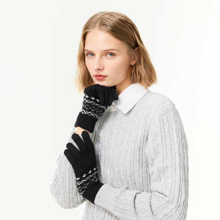 Elle Вязаные перчатки для женщин - изображение 6