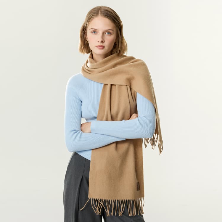 Шарф ELLE Sheep Wool Knit Шарфы Женские - изображение 6