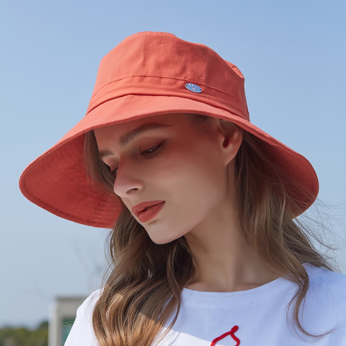 ELLE Хлопковые шляпы с защитой от солнца для женщин - изображение 9