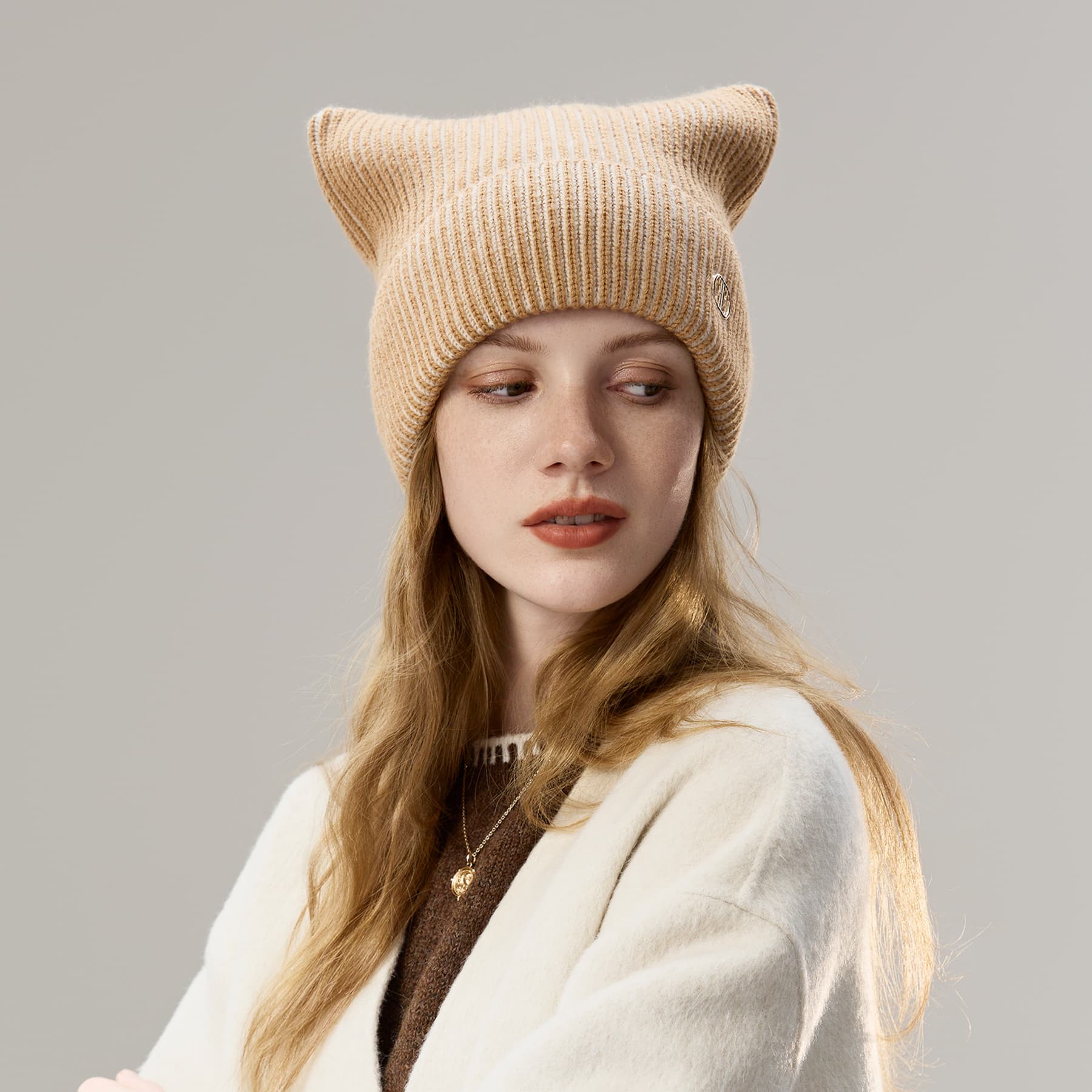 Шапка ELLE Шапки из овечьей шерсти Женские - изображение 7