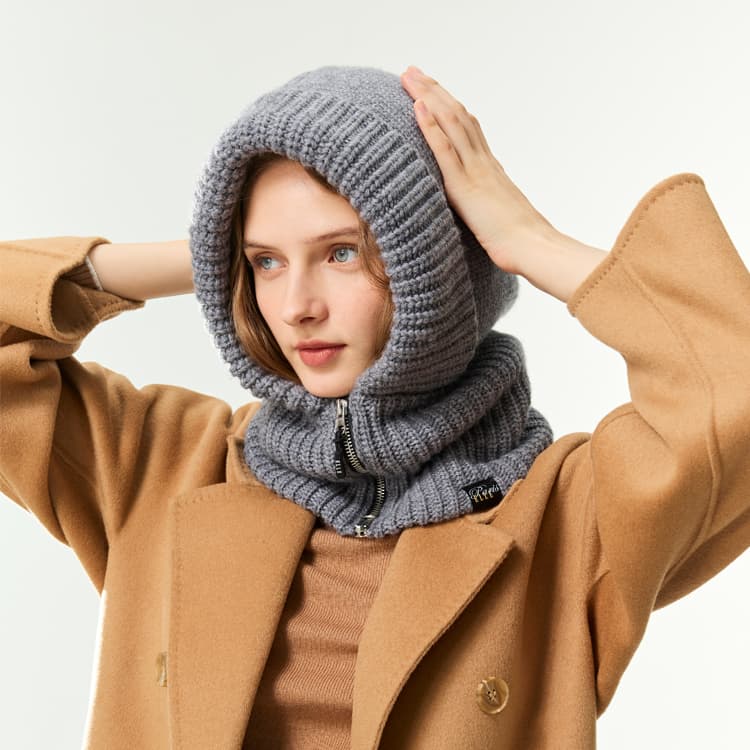 Шапка ELLE Шапки-бини из овечьей шерсти Женские - изображение 3