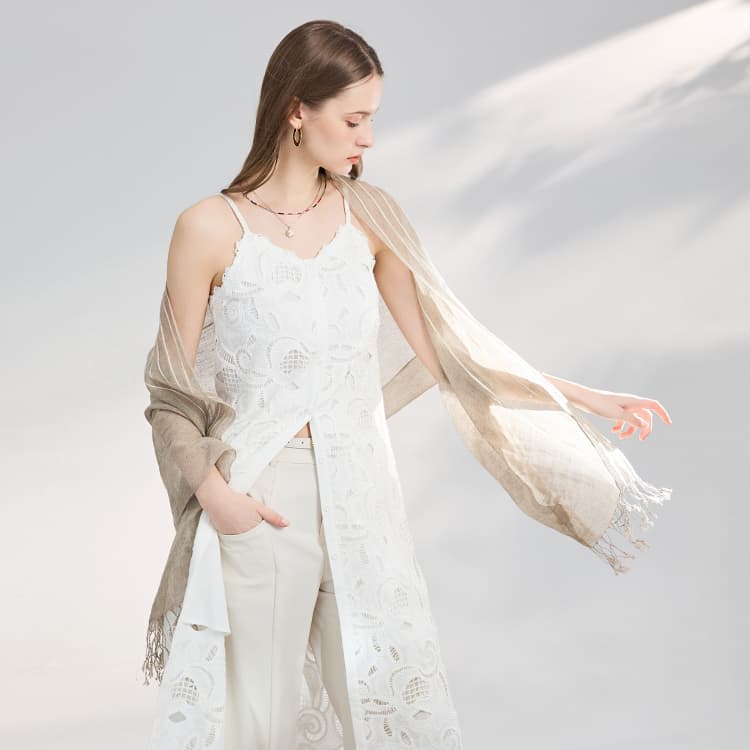 Шарф ELLE Linen Wrap Women's - изображение 4