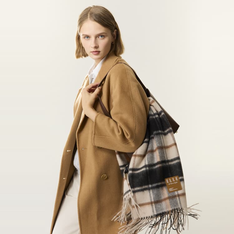 Шарф ELLE Sheep Wool Knit Шарфы Унисекс - изображение 5