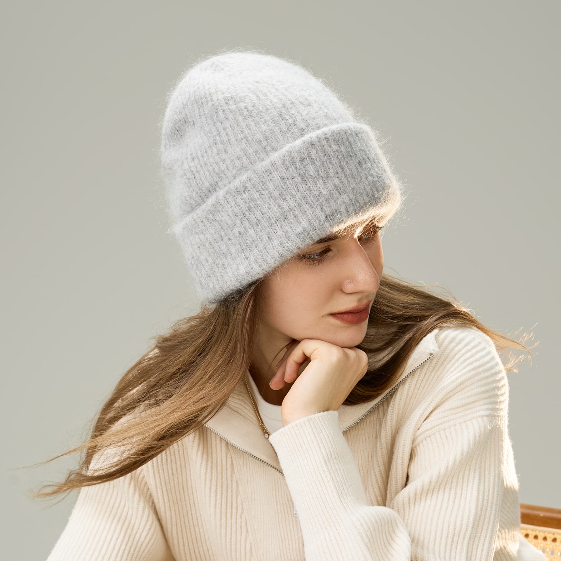 Шапка ELLE Шапки из овечьей шерсти Женские - изображение 5