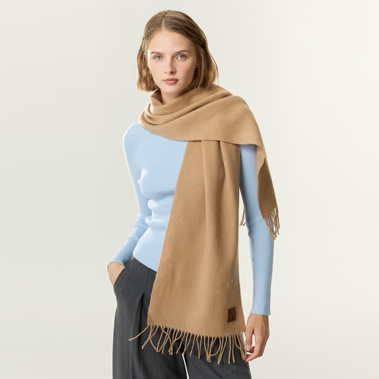 Шарф ELLE Sheep Wool Knit Шарфы Женские - изображение 4
