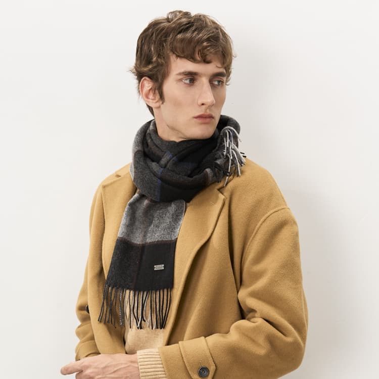 Шарф ELLE Sheep Wool Knit Шарфы Мужской - изображение 3