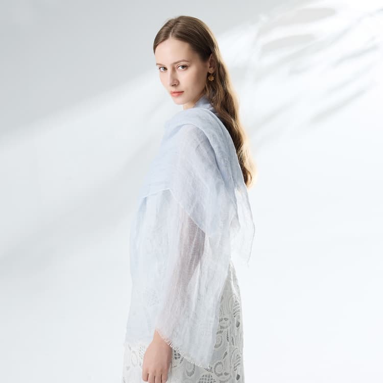 Платок ELLE Шарфы из льна для женщин - изображение 6