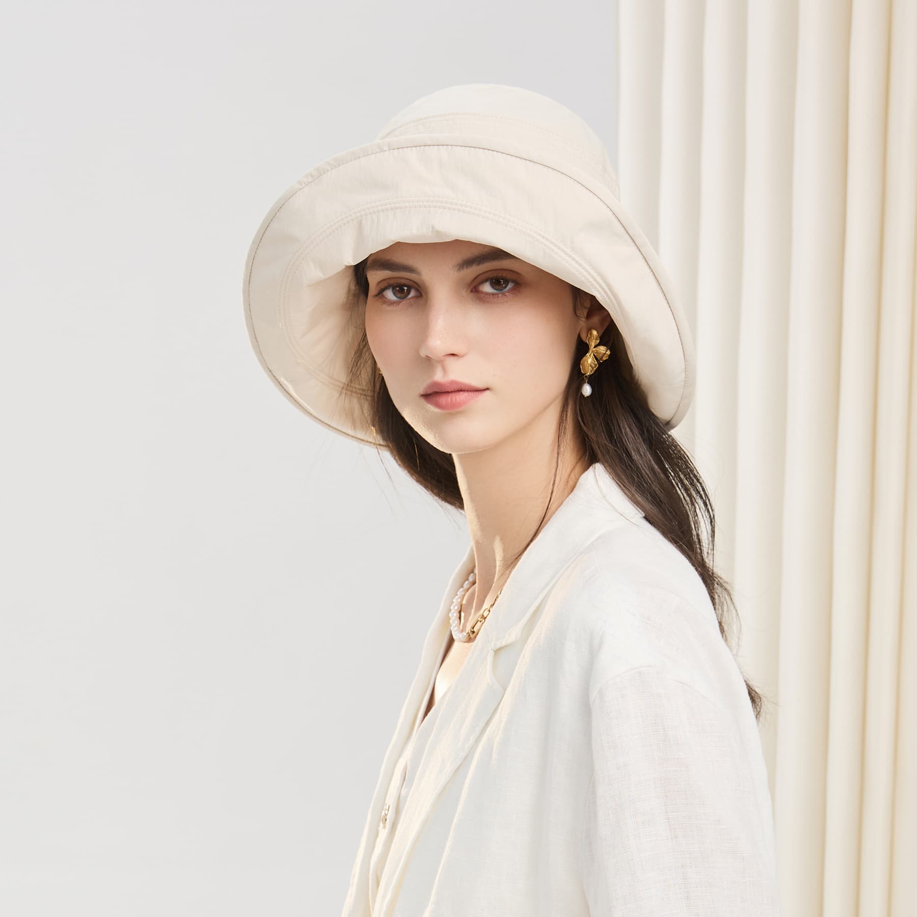 ELLE Хлопковые шляпы с защитой от солнца для женщин - изображение 5