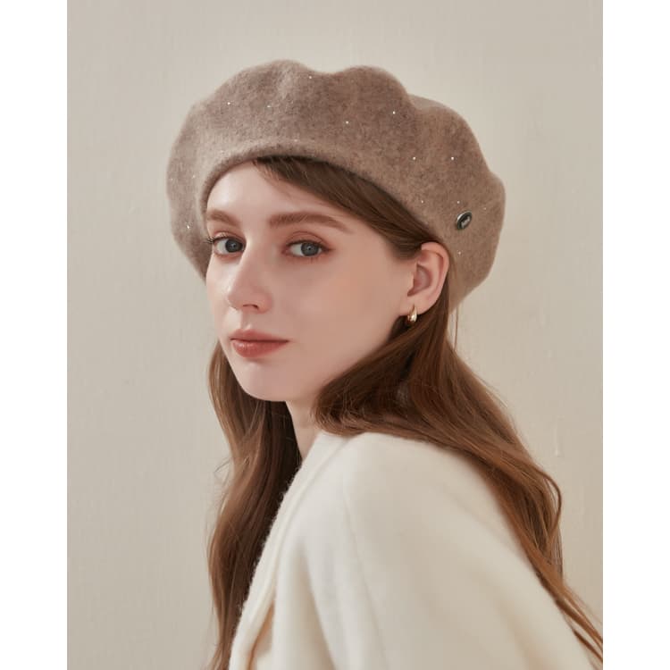 Берет ELLE 100% овечья шерсть Береты Женские - изображение 3
