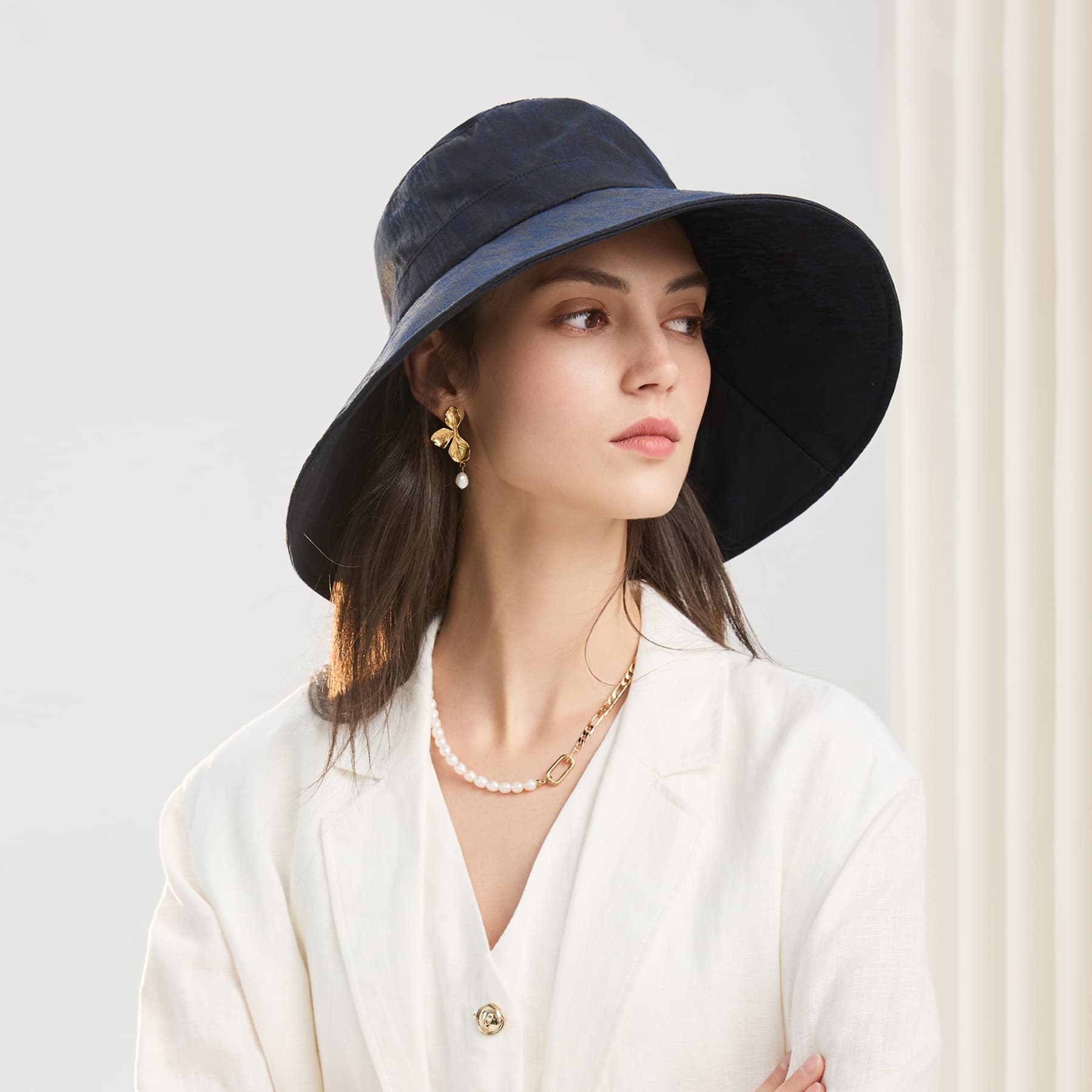 ELLE Хлопковые головные уборы с защитой от солнца унисекс - изображение 7