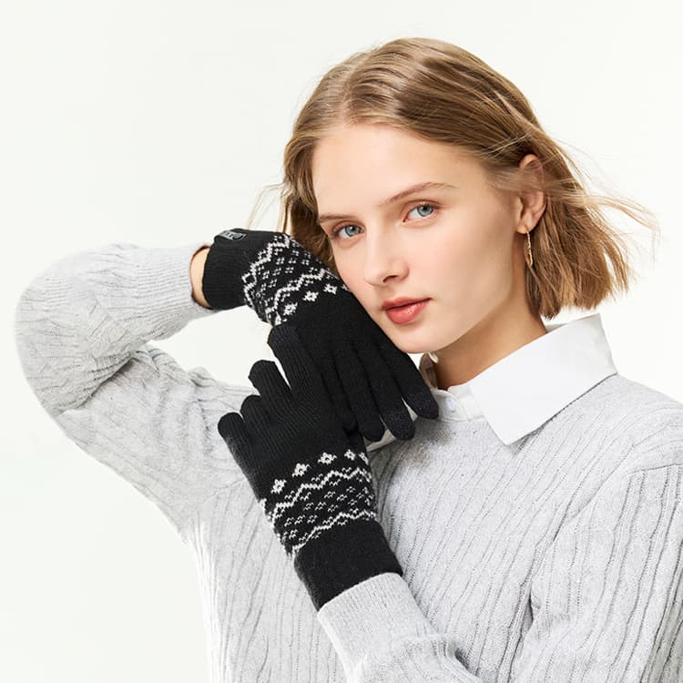 Elle Вязаные перчатки для женщин - изображение 4