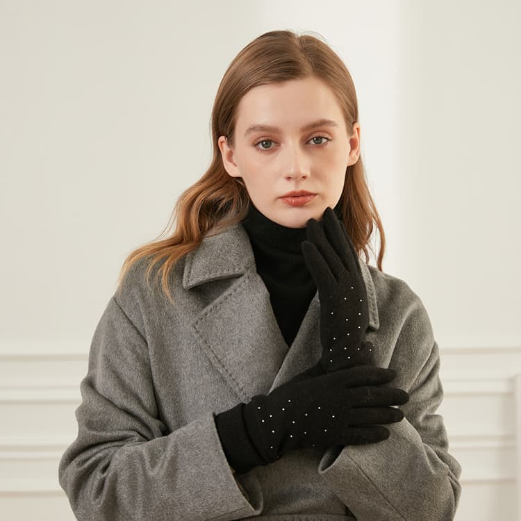 ELLE Вязаные перчатки для женщин - изображение 3